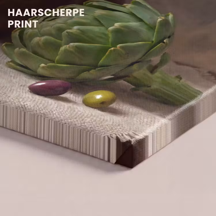 Canvas schilderij - Artisjokken - Olijven - Eten — 4