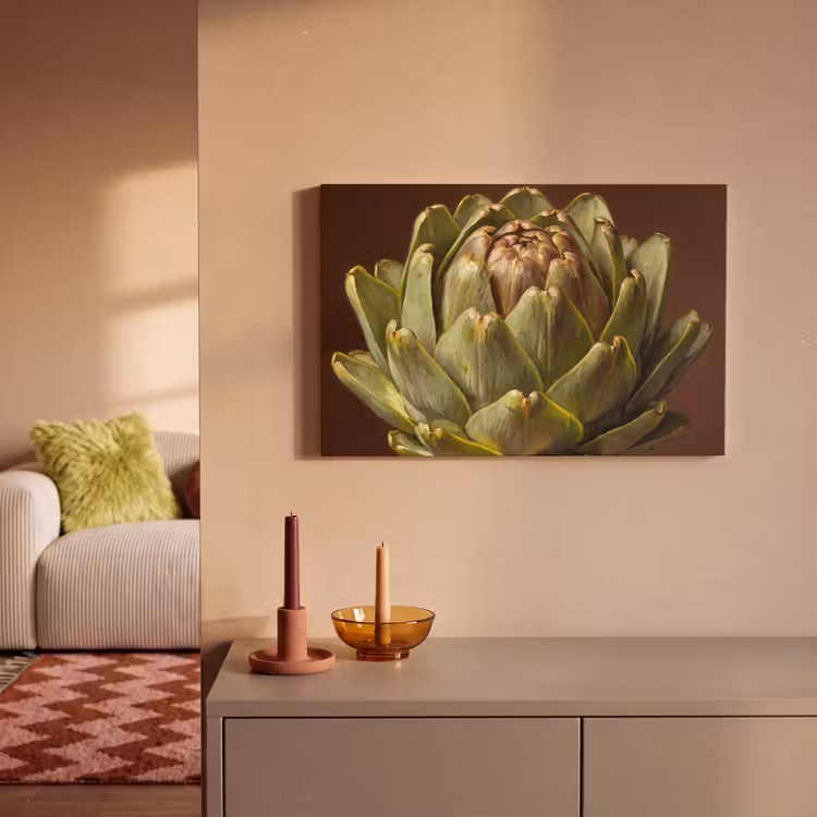 Canvas schilderij - Groente - Artisjok - Groen — 1