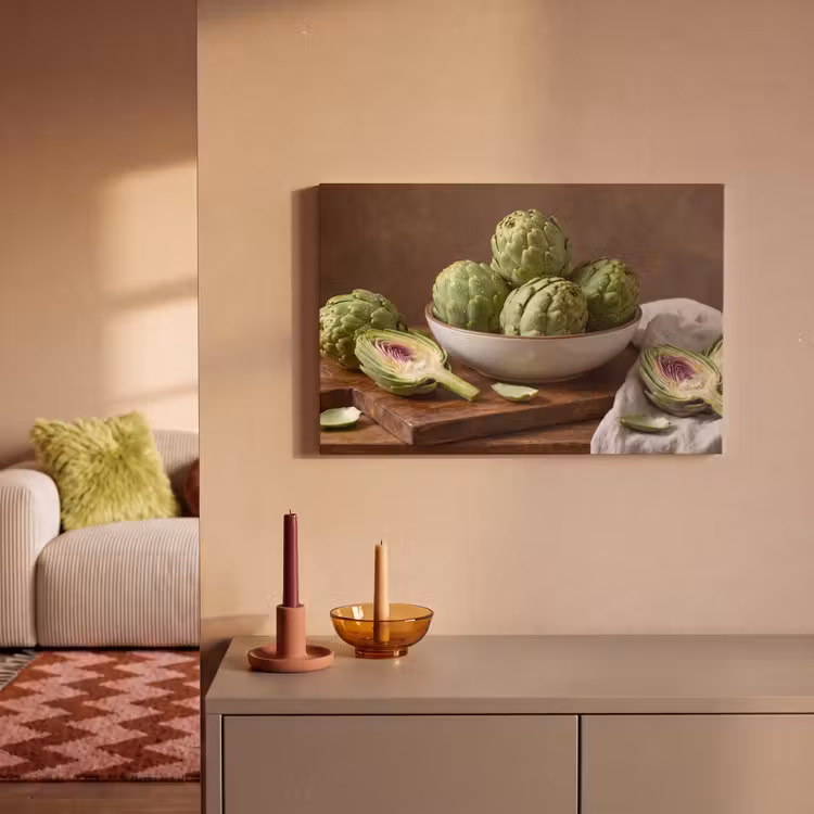 Canvas schilderij - Groenten - Artisjok - Keuken — 1