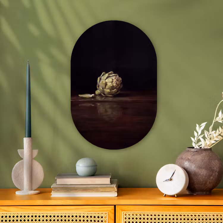 Muurovaal - Kunststof - Artichok - Eten - Klassiek — 2