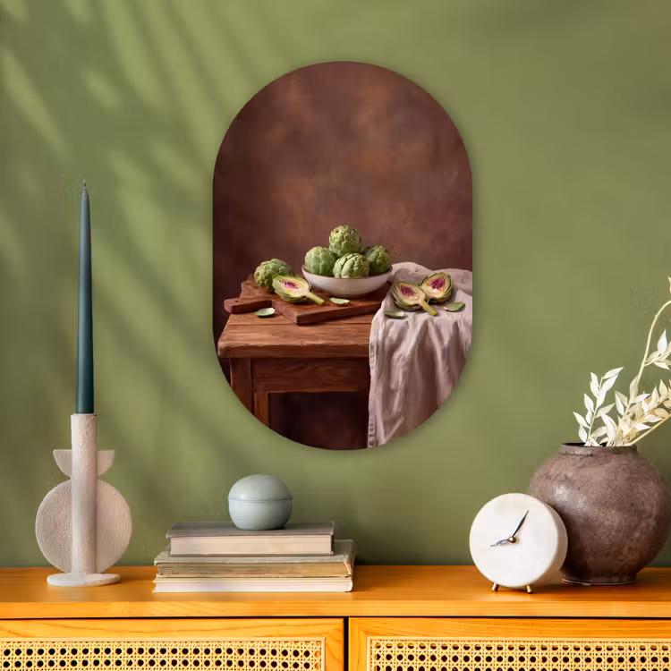Muurovaal - Kunststof - Groenten - Artisjok - Keuken — 3