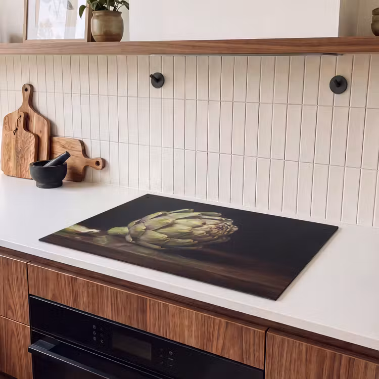 Inductie beschermer en spatscherm (2in1) - Artichok - Eten - Klassiek — 3