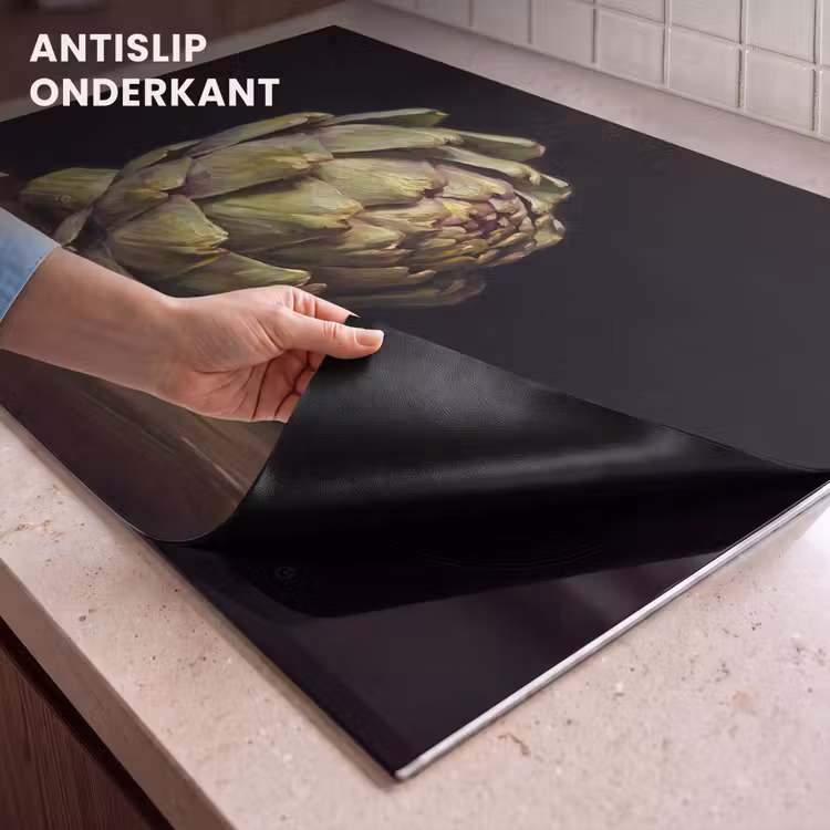 Inductie beschermer en spatscherm (2in1) - Artichok - Eten - Klassiek — 4