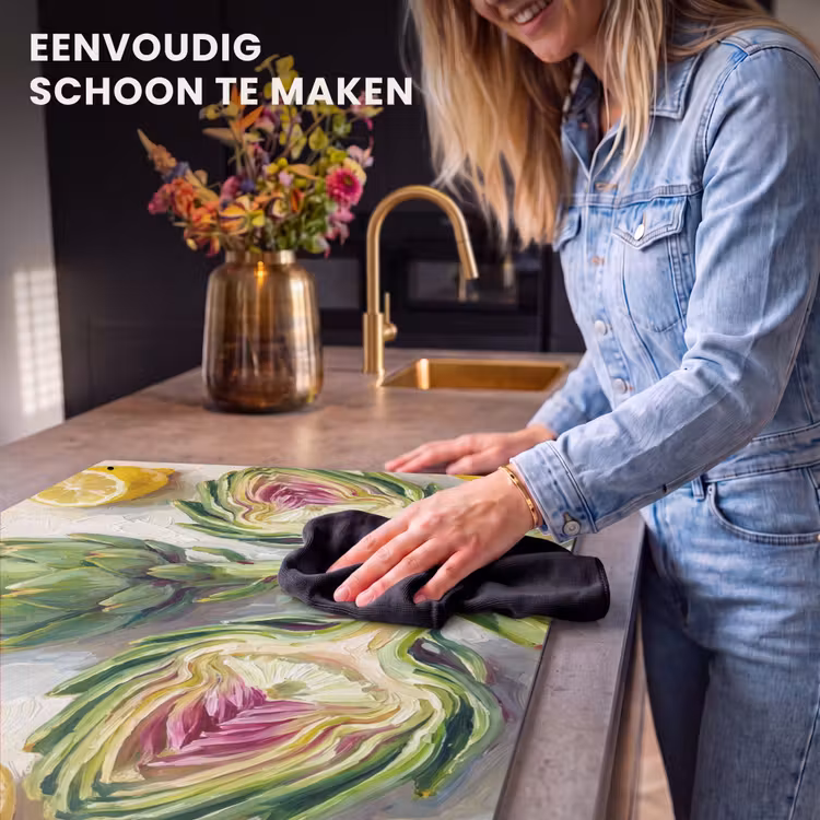 Inductie beschermer en spatscherm (2in1) - Artisjok - Citroen - Eten — 5
