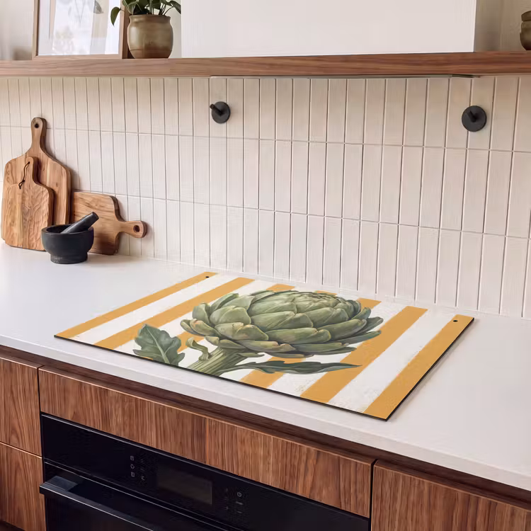 Inductie beschermer en spatscherm (2in1) - Artisjok - Modern - Groente — 3