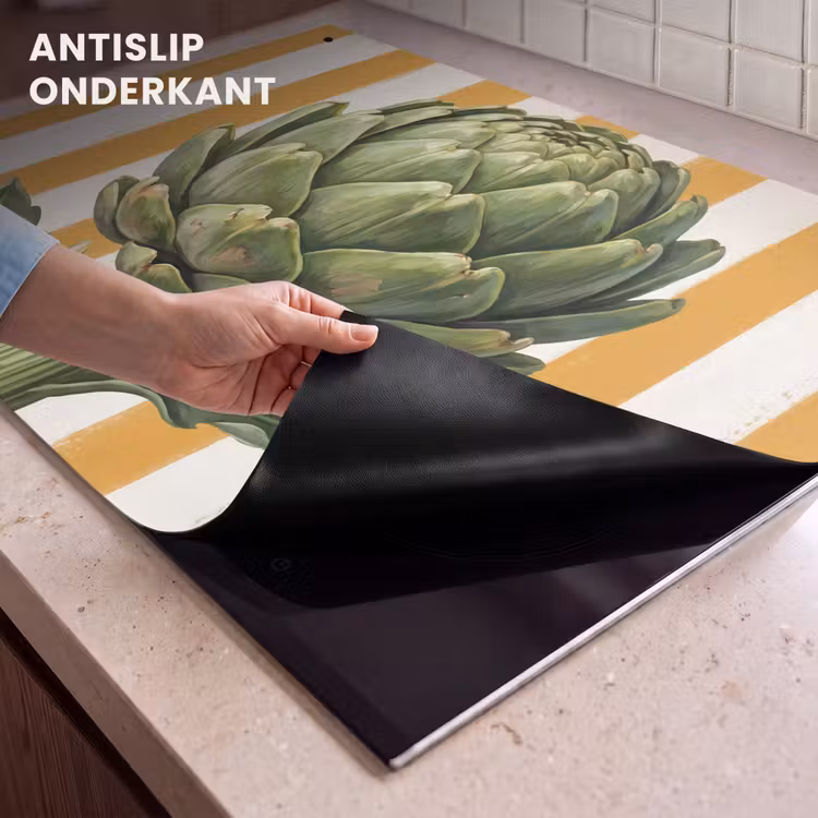 Inductie beschermer en spatscherm (2in1) - Artisjok - Modern - Groente — 4