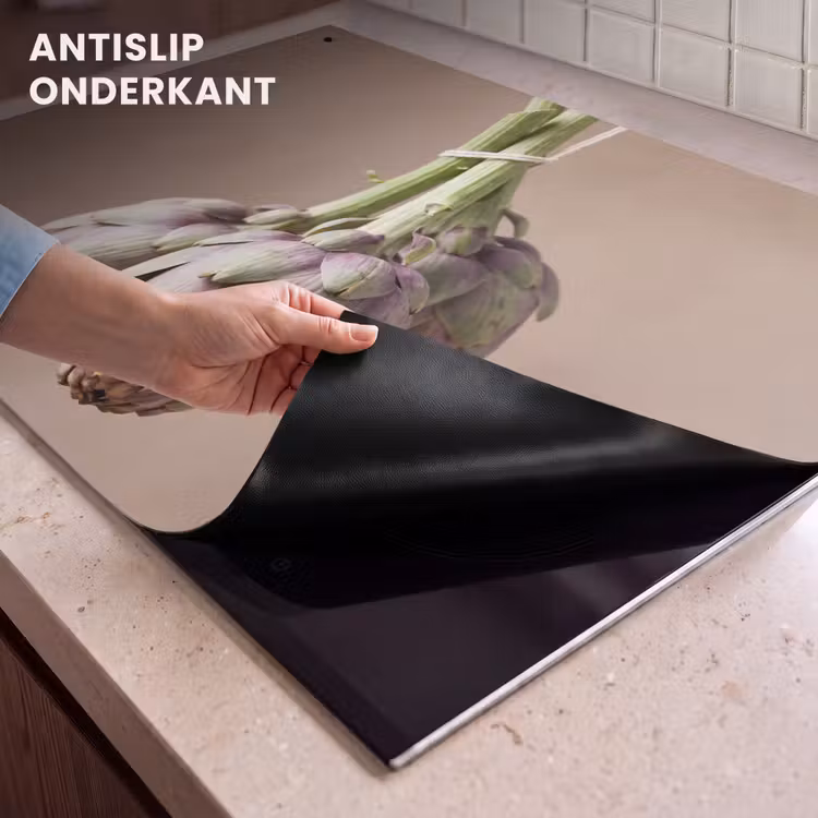 Inductie beschermer en spatscherm (2in1) - Artisjokken - Hangend - Groenten — 4