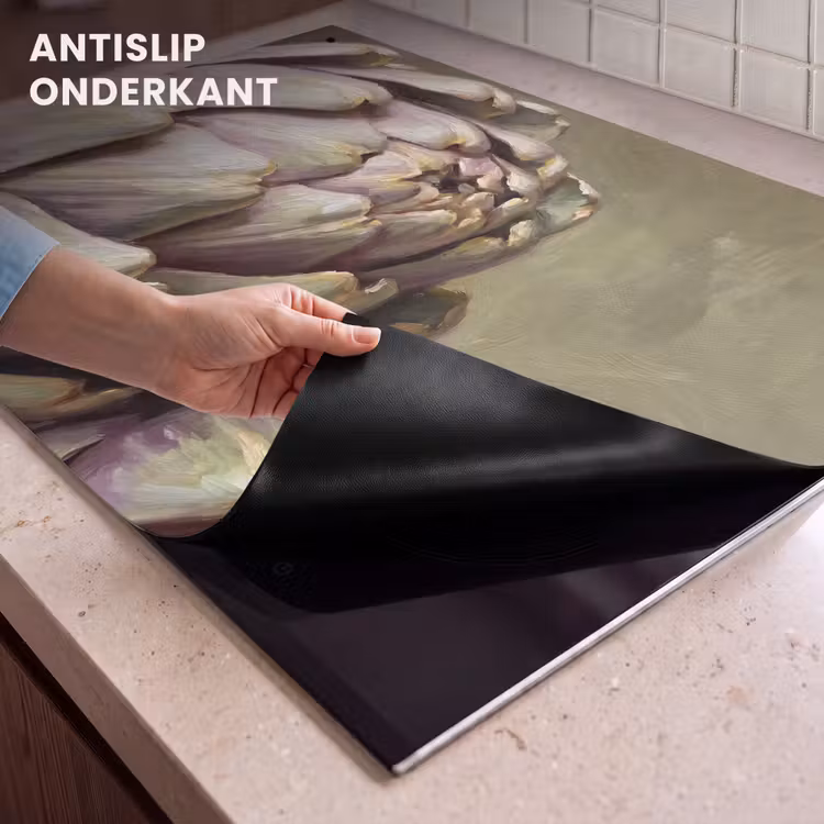 Inductie beschermer en spatscherm (2in1) - Groente - Stilleven - Schilderij — 4