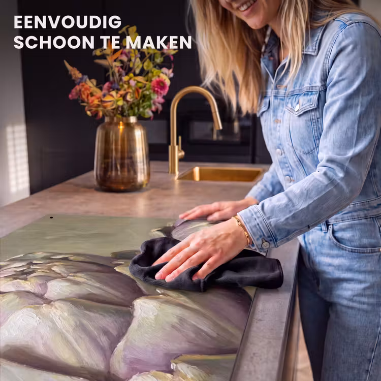 Inductie beschermer en spatscherm (2in1) - Groente - Stilleven - Schilderij — 5