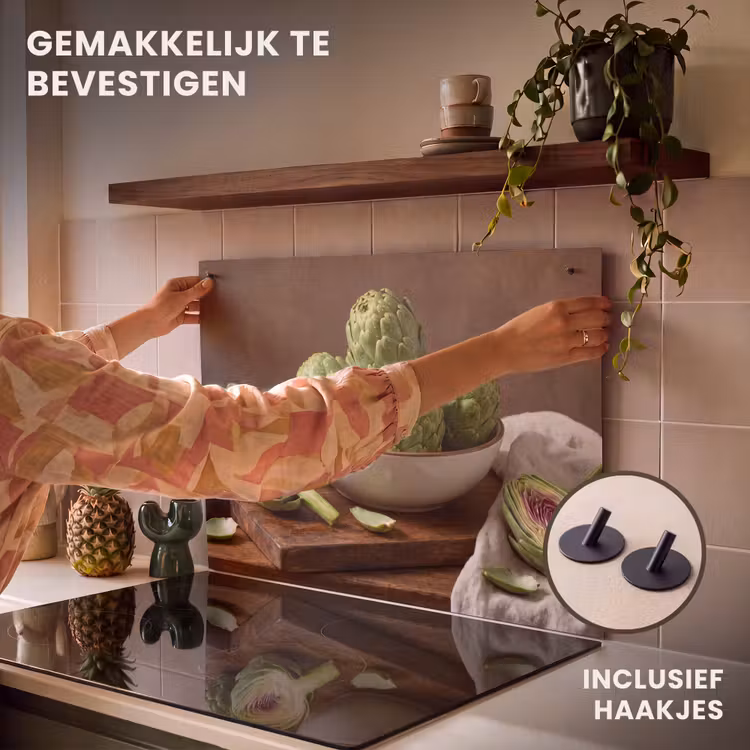 Inductie beschermer en spatscherm (2in1) - Groenten - Artisjok - Keuken — 7