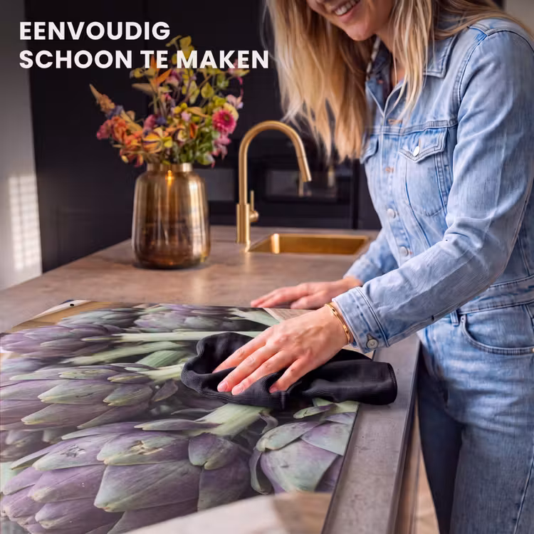 Inductie beschermer en spatscherm (2in1) - Groenten - Markt - Vers — 5