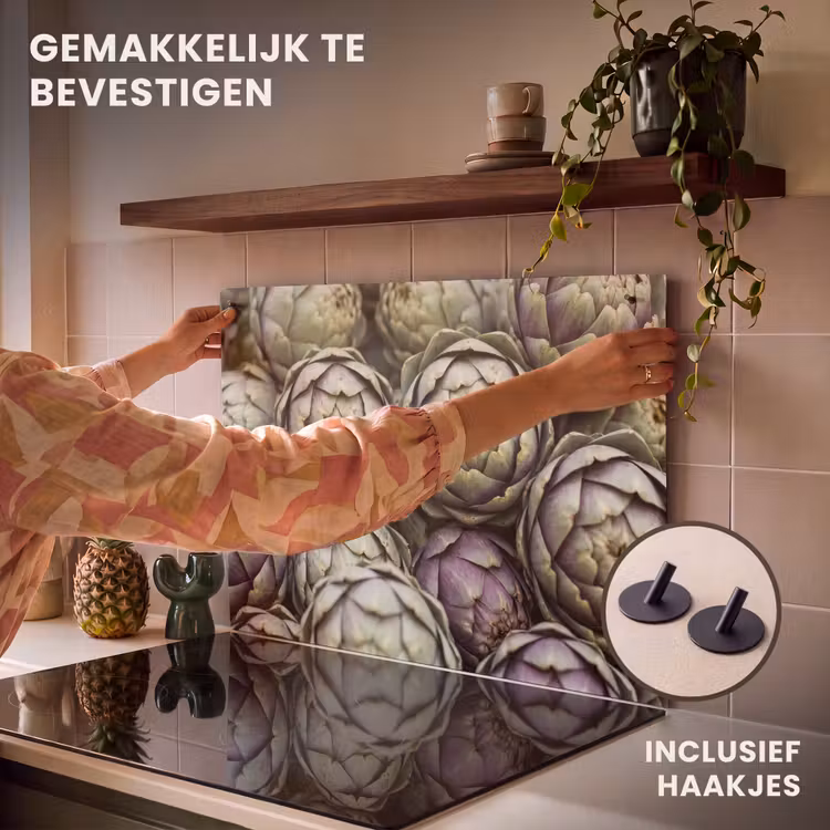 Inductie beschermer en spatscherm (2in1) - Groenten - Vers - Eten — 7