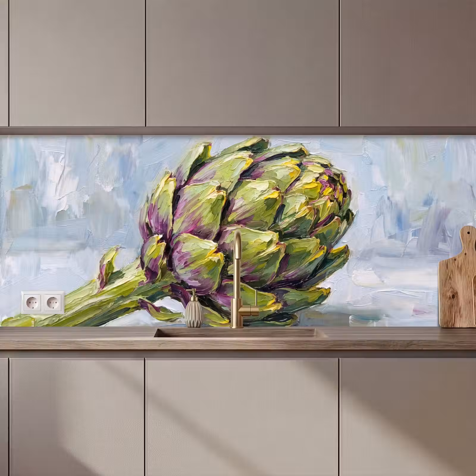 Keuken achterwand - Eten - Artisjok - Modern — 1