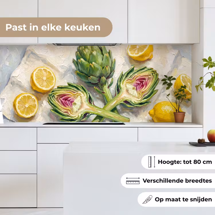 Keuken achterwand - Artisjok - Citroen - Eten — 4
