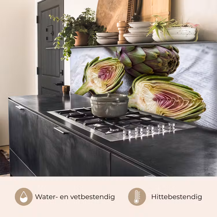 Keuken achterwand - Artisjok - Doorgesneden - Eten — 3
