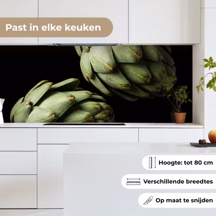 Keuken achterwand - Artisjok - Groen - Eten — 4