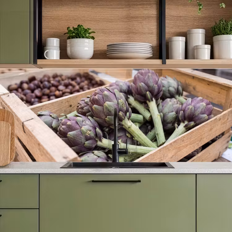 Keuken achterwand - Groenten - Markt - Vers — 5