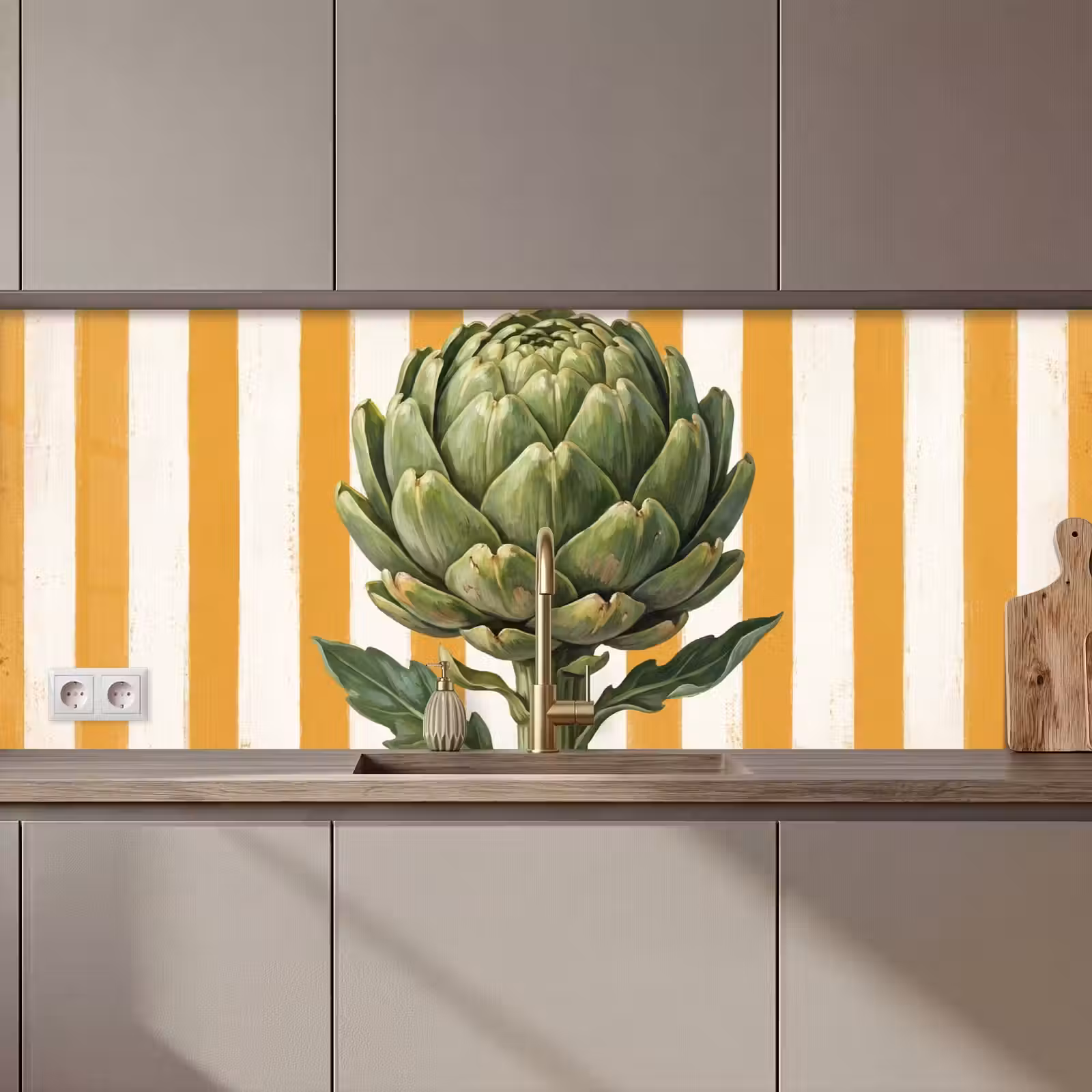Keuken achterwand - Artisjok - Modern - Groente — 1