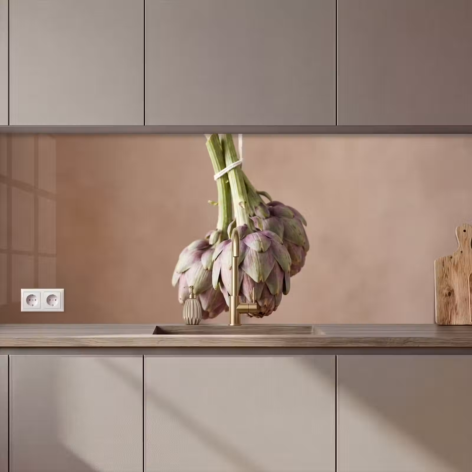 Keuken achterwand - Artisjokken - Hangend - Groenten — 1