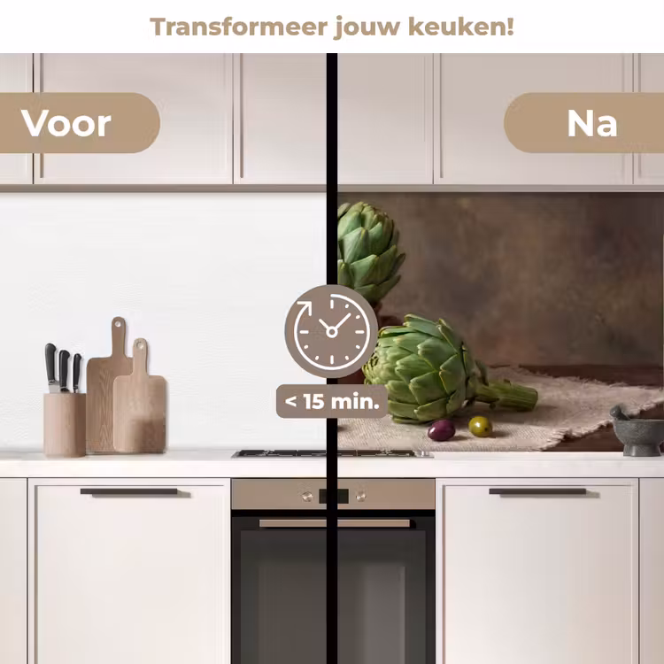 Keuken achterwand - Artisjokken - Olijven - Eten — 2