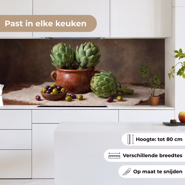 Keuken achterwand - Artisjokken - Olijven - Eten — 4