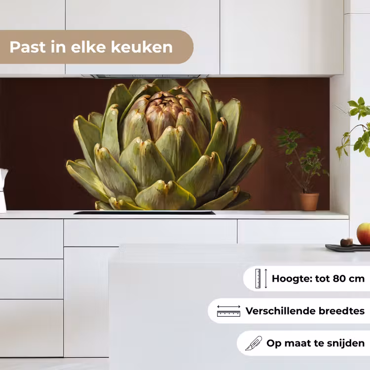 Keuken achterwand - Groente - Artisjok - Groen — 4