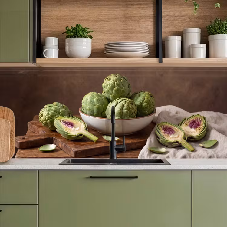 Keuken achterwand - Groenten - Artisjok - Keuken — 5