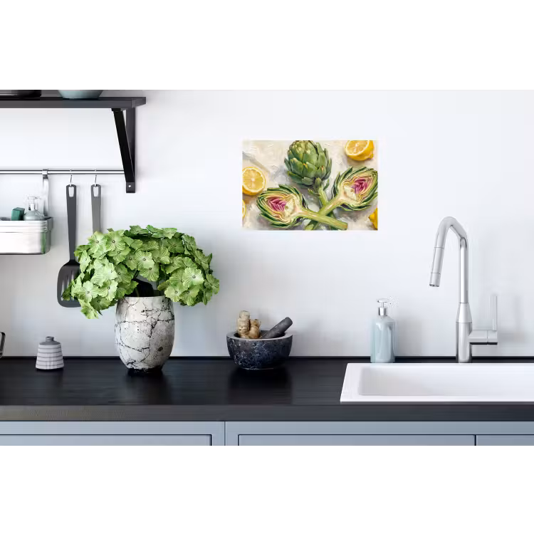Muursticker - Artisjok - Citroen - Eten — 2