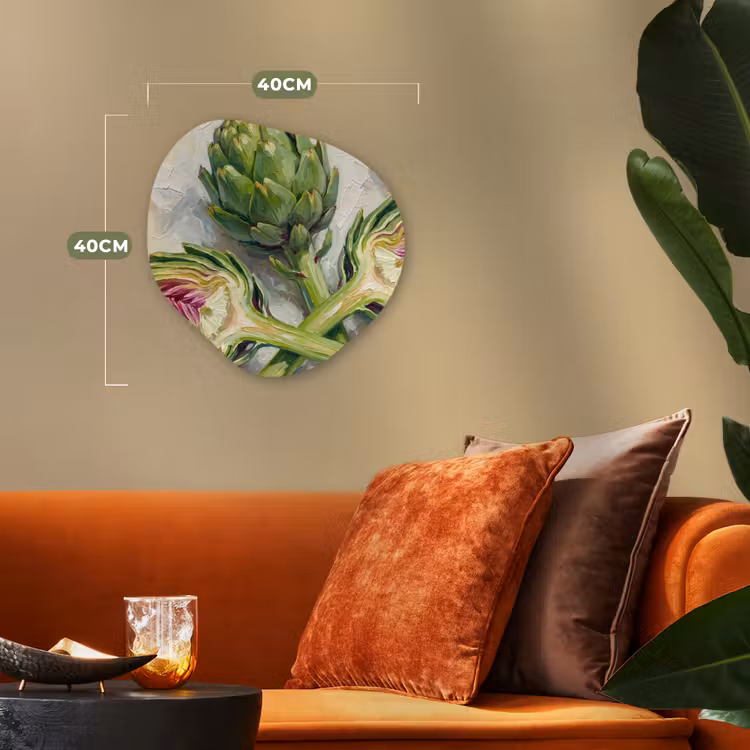 Organisch schilderij - Forex - Artisjok - Citroen - Eten — 4