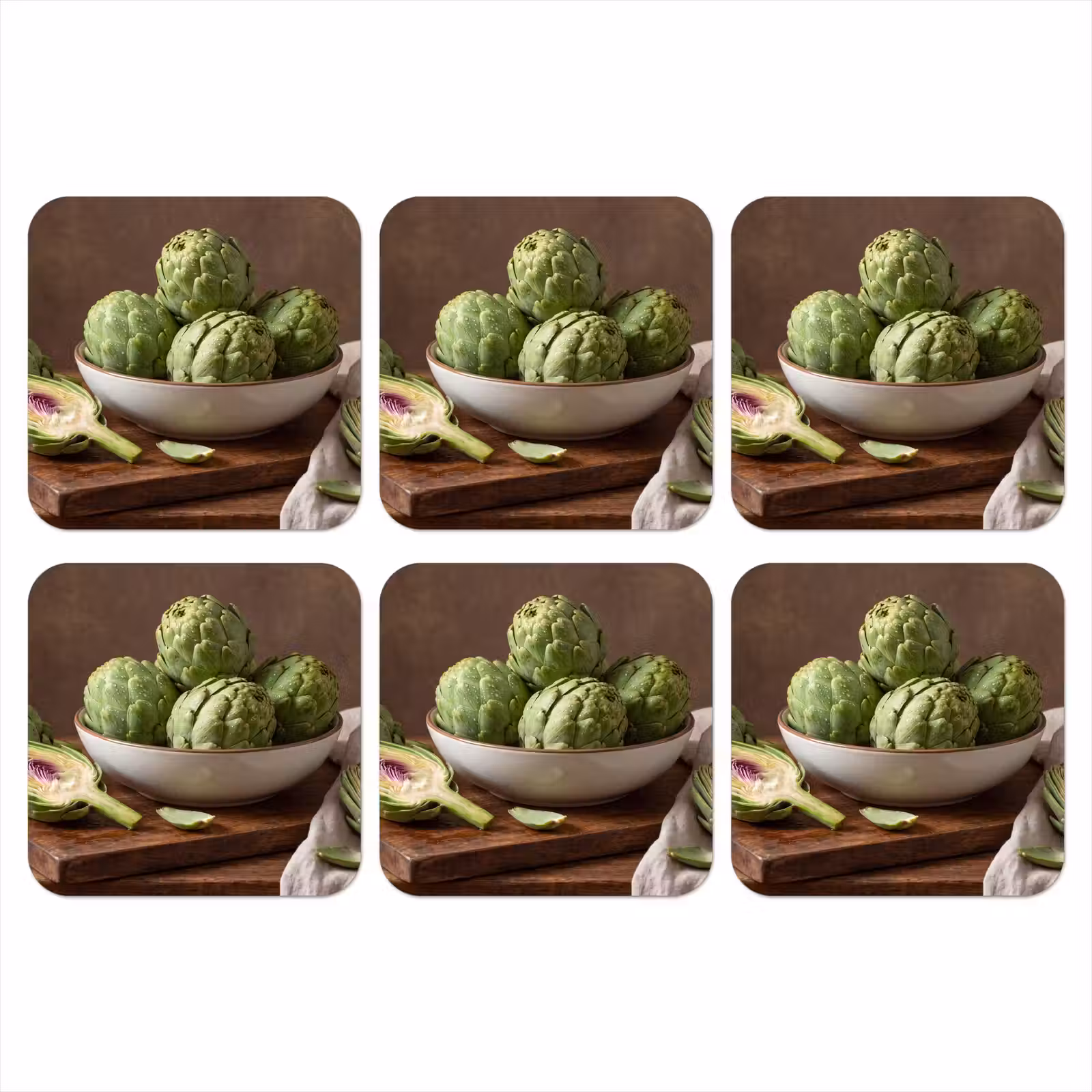 Onderzetter - Groenten - Artisjok - Keuken — 1