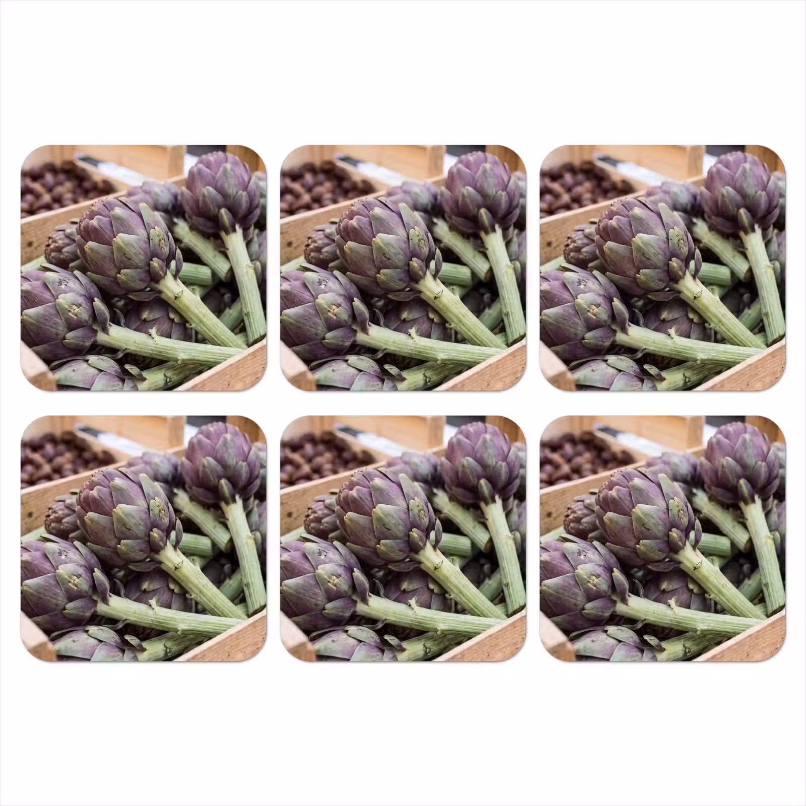 Onderzetter - Groenten - Markt - Vers — 1