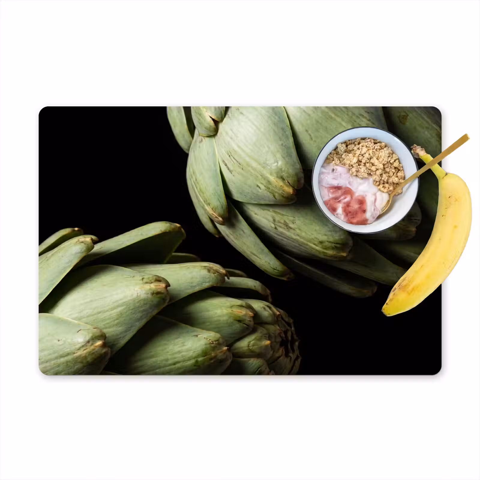 Placemat - 6 stuks - Artisjok - Groen - Eten — 1