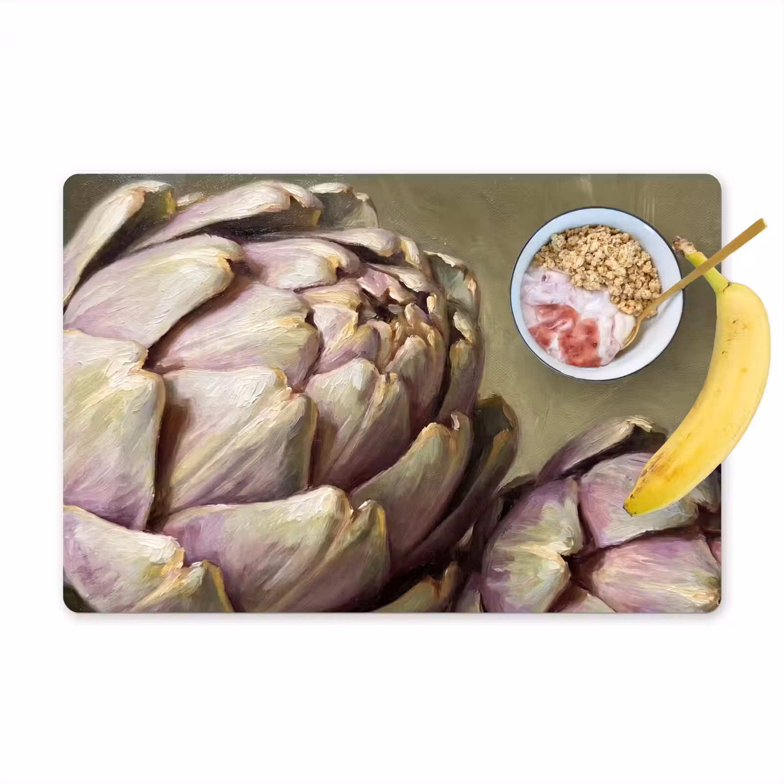 Placemat - 6 stuks - Groente - Stilleven - Schilderij — 1