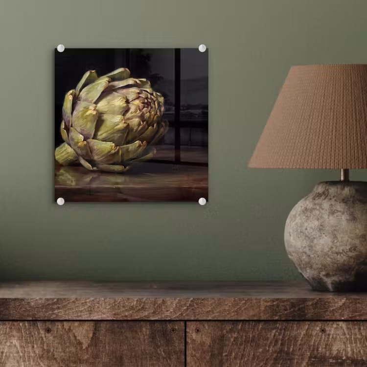 Glas schilderij - Artichok - Eten - Klassiek — 4