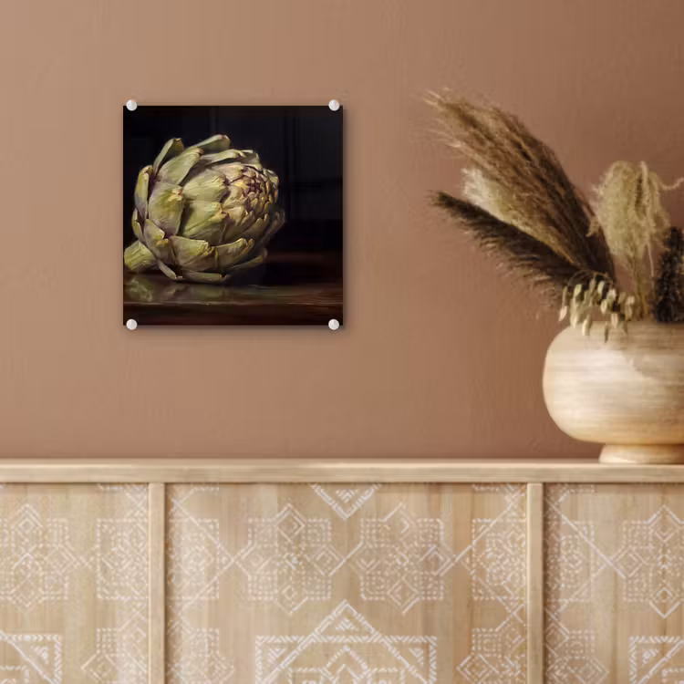 Glas schilderij - Artichok - Eten - Klassiek — 6