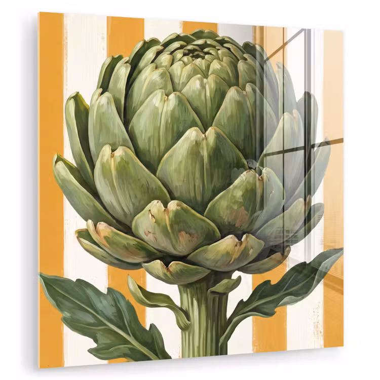 Glas schilderij - Artisjok - Modern - Groente — 1