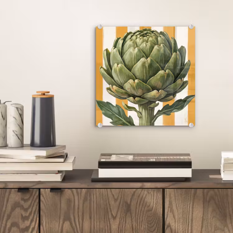Glas schilderij - Artisjok - Modern - Groente — 2