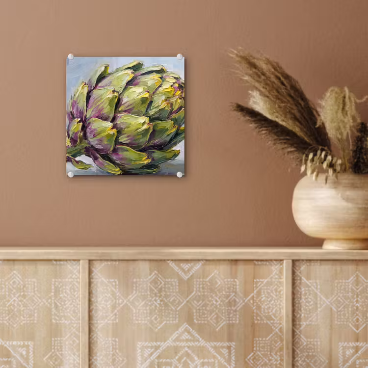 Glas schilderij - Eten - Artisjok - Modern — 6