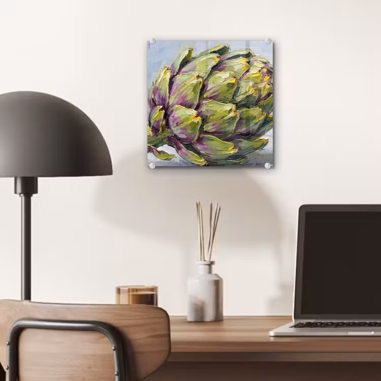 Glas schilderij - Eten - Artisjok - Modern — 7
