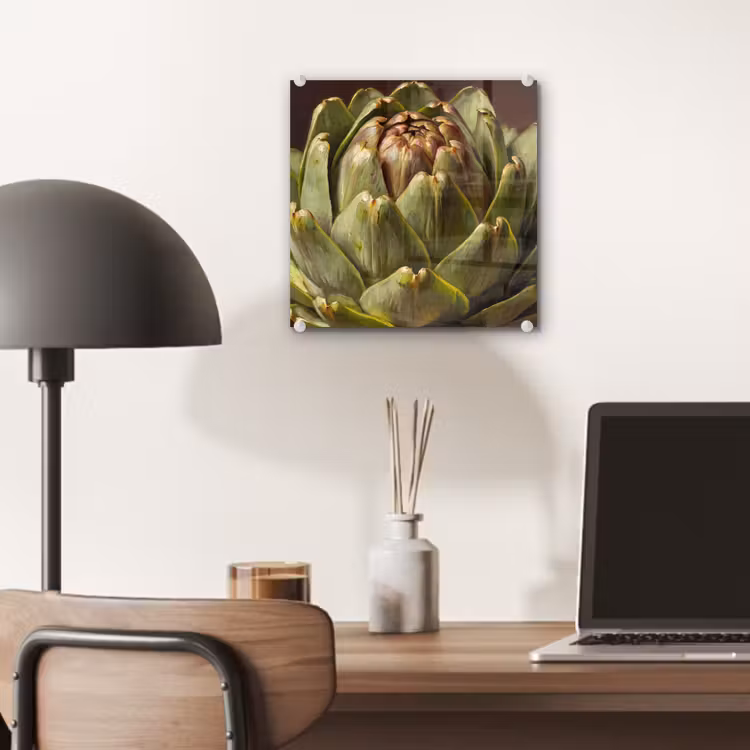Glas schilderij - Groente - Artisjok - Groen — 7