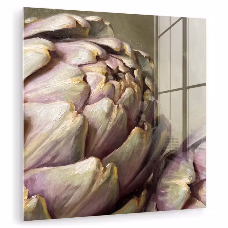Glas schilderij - Groente - Stilleven - Schilderij — 1