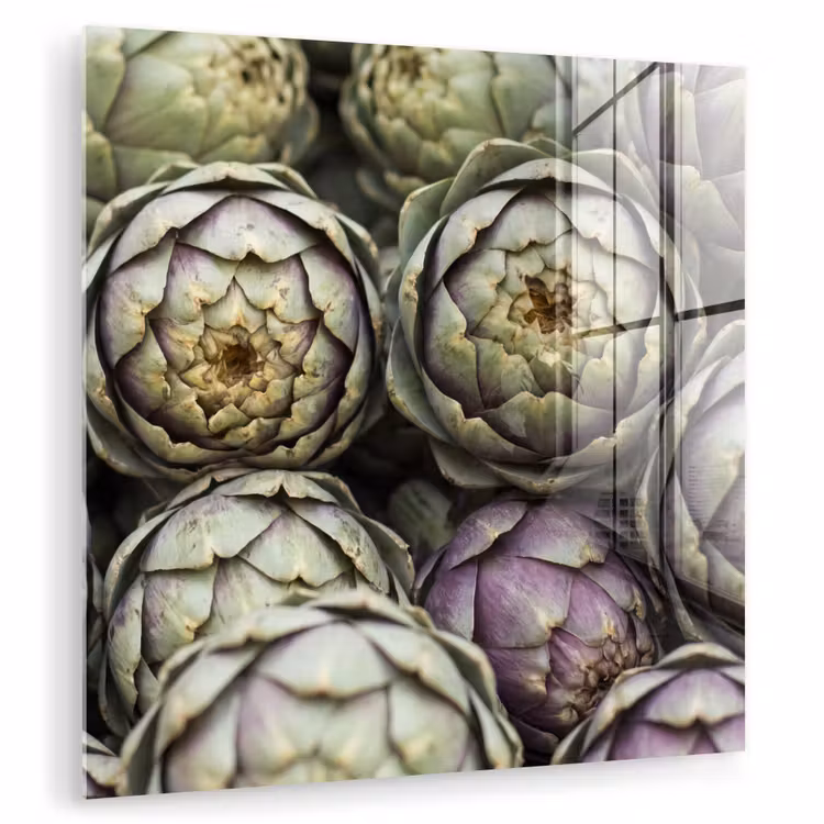 Glas schilderij - Groenten - Vers - Eten — 1