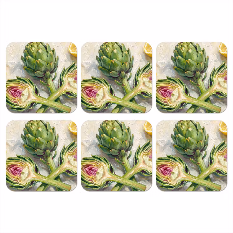 Onderzetter - Artisjok - Citroen - Eten — 1
