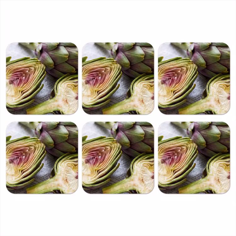 Onderzetter - Artisjok - Doorgesneden - Eten — 1