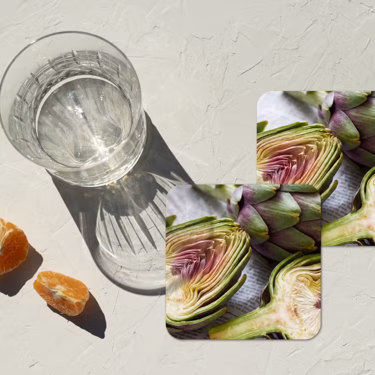 Onderzetter - Artisjok - Doorgesneden - Eten — 2
