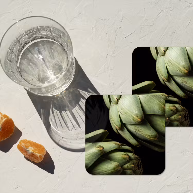 Onderzetter - Artisjok - Groen - Eten — 2