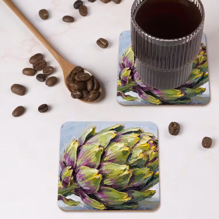 Onderzetter - Eten - Artisjok - Modern — 4