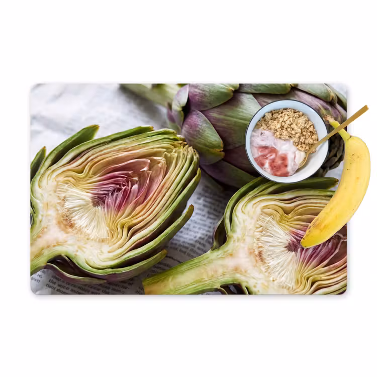 Placemat - 6 stuks - Artisjok - Doorgesneden - Eten — 1