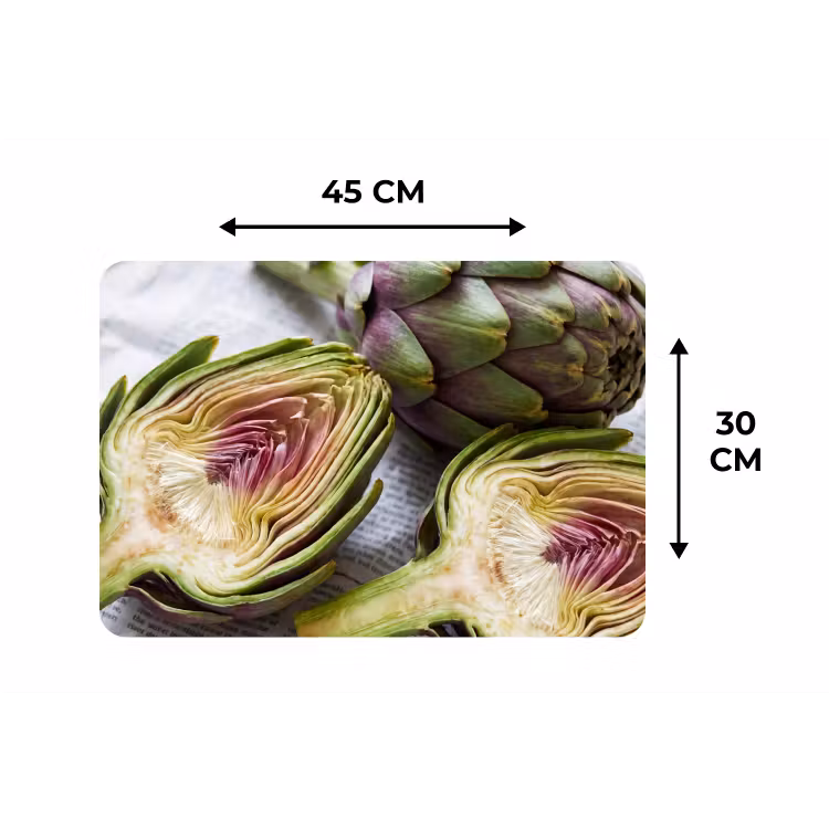 Placemat - 6 stuks - Artisjok - Doorgesneden - Eten — 3