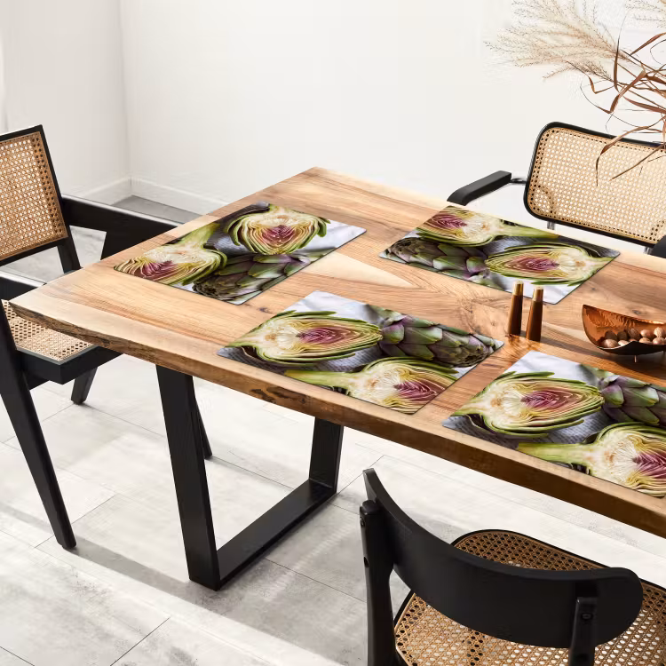 Placemat - 6 stuks - Artisjok - Doorgesneden - Eten — 5